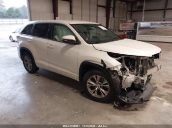  Salvage Toyota Highlander